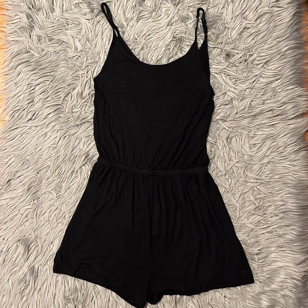 H&M Sleeveless/Spaghetti Strap Romper (Black)